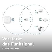 Bosch Smart Home Zwischenstecker kompakt [+M], smarte Steckdose mit Matter, Stromverbrauch messen & Energiekosten senken, App- & Sprachsteuerung, Apple Home, Google Home & Alexa kompatibel, 4er Set – Ansicht 5