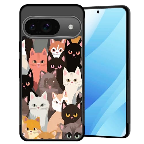 Coque Google Pixel 10 antichoc design chats colorés et anti-glisse