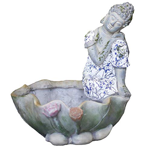 Pot de fleur hydroponique Bouddha pour jardinier et décoration de paysage extérieur - 2