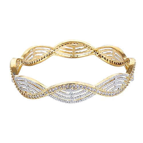 American Diamond Plated Bangles (2.6)