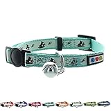 COLLAR DE GATO CON CASCABEL DESMONTABLE: Los gatos son cazadores por naturaleza, por ese motivo el Collar Reflectante de Gato Pawtitas viene con una campana removible. A los accesorios del gato el collar del gato con la campana se puede usar con o sin la campana.