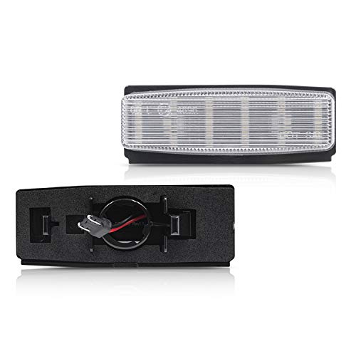 Nslumo Led License Plate Light Assembly For 2006-2015 Mazda Miata Mx-5 Nc, Oem Fit Replacement Xenon White 18-Smd Number Plate Led Tag Light #TOP2