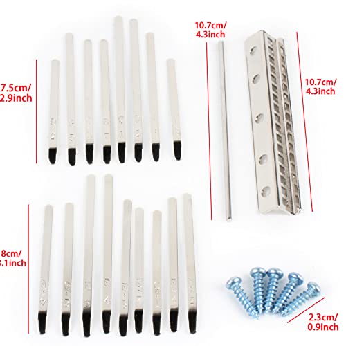 Kadirosa 17 Keys Kalimba Replacement Kit Thumb Piano Diy Keys Bridge Mbira Repairing Parts Accessories Set #TOP3