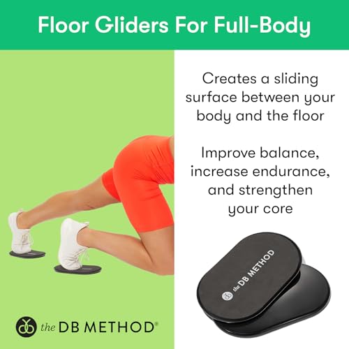 THE DB METHOD DreamDiscs Core Sliders for Work Out, Custom Full Body Ab Floor Gliders for Exercising, Pilates, Fitness, Abdominal Muscles, Home Gym Workout Equipment, for All Floor Types, Set of 2 - Image 3