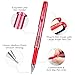 M&G Gel Pens, 1.0mm Red Ink Gel Pens Bold Point, Quick Dry Gel Ink Pens Bulk Smooth Writing with Soft Anti-Slip Grip & Plug-In Cover for Journaling Office Supplies School Women Men (12 Pack)