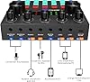 Sicomne Condenser Microphone Bundle With V8 DJ Controller, Gaming Microphone USB Live Sound Card Set, Voice Changer Device Recording Studio Equipment & Stand for Podcast Streaming Kareoke V8S plus #3