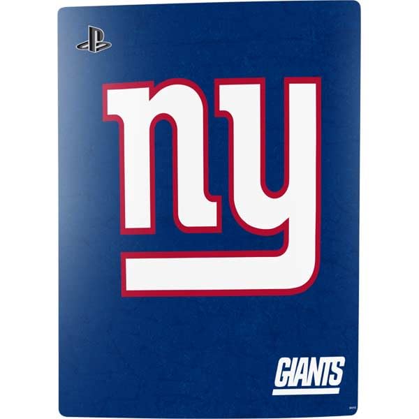 Skinit Decal Gaming Skin Compatible with PS5 Console - Officially Licensed NFL New York Giants Distressed Design