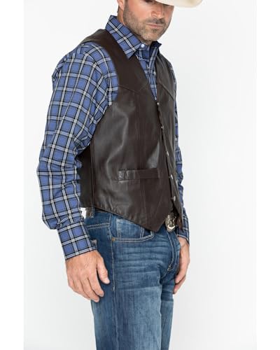 Scully Men's Lambskin Snap Front Vest - 507-144 4X US4