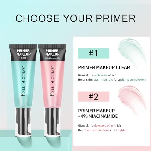 Primer Makeup, Long Lasting Face Primer Moisturizing Makeup Primer, Hydrating Skin Evens And Brighten Makeup Primer For Face With Hyaluronic Acid, Gel-Based Face Primers, Natural, Vegan, 24ml - Image 3