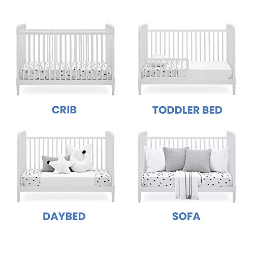 Image of Delta Children Saint 4-in-1 Convertible Crib - Greenguard Gold Certified, Bianca White