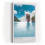 Toile de qualité supérieure tendue sur cadre en bois véritable solide pour une esthétique durable