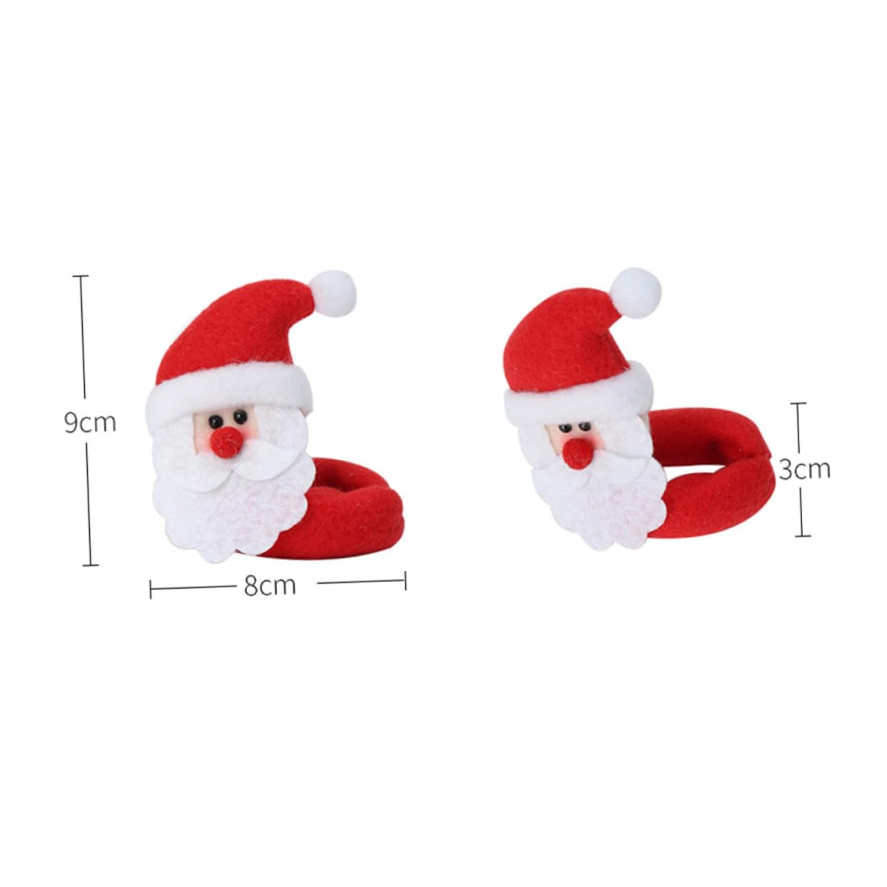 ABOOFAN 18 STK Schmuckstücke Aus Weinglas Weihnachtsweinmarker Weihnachtskugeln Weihnachtliche Weinbevorzugungen Weinglasringe Rotweinglasmarker Glaskennung Weihnachtsutensilien Charme