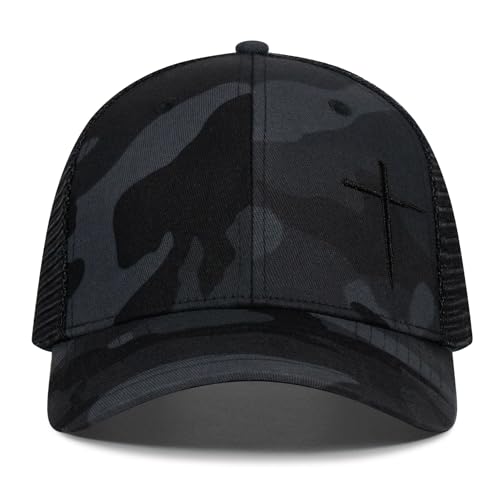 Image of Christian Hats for Men Women,Jesus Cross Hat Christian Religious Gifts for Birthday /Christmas