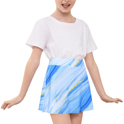 MODAFANS Girls Tennis Golf Pickleball Skirts with Shorts Athletic Pleated Dance Running School Skorts2