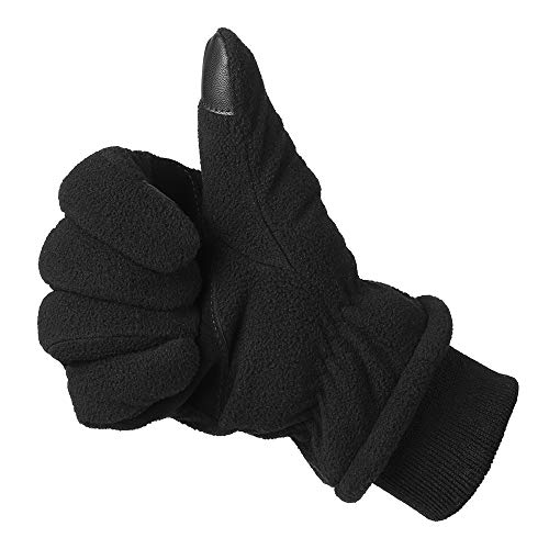 Luvas, Andoer Luvas térmicas de inverno Luvas de lã polar com tela sensível ao toque para ciclismo,