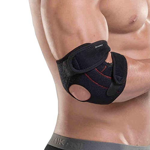 Senston Adjustable Elbow Support Neoprene Tennis Golfer Elbow Brace for Tendonitis Compression Elbow