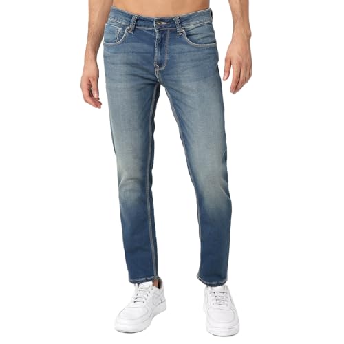 Image of Spykar Men's Slim Fit Low Rise Casual Jeans