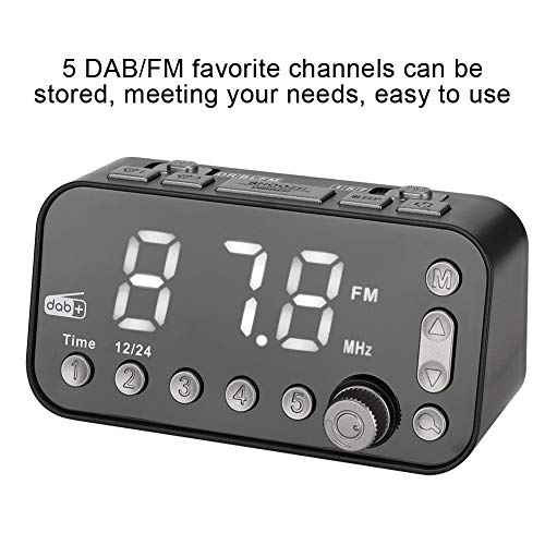 Richer-R Decent Alarm Clock Radio, DAB Alarm Clock FM Radio Portable Music Player