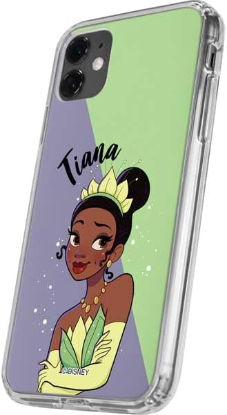 Skinit Clear Phone Case Compatible with iPhone 11 - Officially Licensed Disney Princess Tiana Art Design
