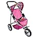 Bino Europe 82912 - Passeggino per Bambole Jogger, 3 Ruote, Misura Grande
