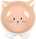 Katzennapf Keramik – 125 ml Ø13,8 cm – Spülmaschinengeeignet und stilvoll in Taupe – Flamingo Katzennapf Puzi Taupe