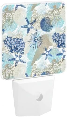 Miniatura 8 de Luz nocturna de estrella de mar enchufable, luces nocturnas LED con sensor de anochecer a amanecer, lámpara de noche para niños y adultos para