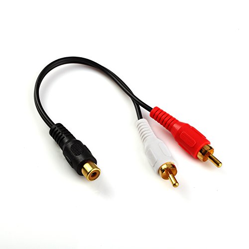 Cable divisor RCA Y audio 2 macho a 1 hembra miniatura 1