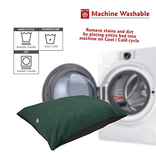 Image of Majestic Pet Villa Marine Comfy Rectangle Dog Bed - Washable, Non Slip, Super Value Pillow & Kennel Bed - Large Breed, 46 x 35 Inch