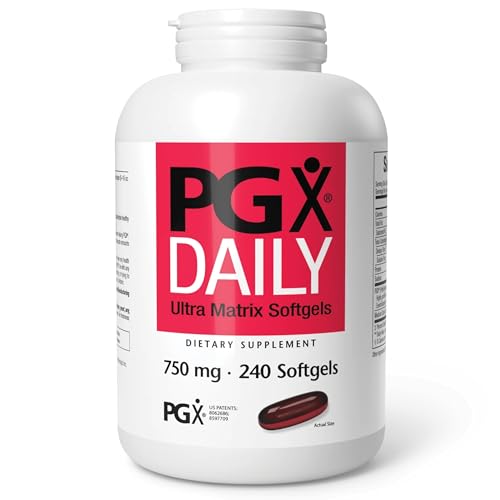 Natural Factors PGX Daily Ultra Matrix 750 mg - Soluble Super Fiber Complex - Gluten-Free - 240 Softgels (80 Servings)