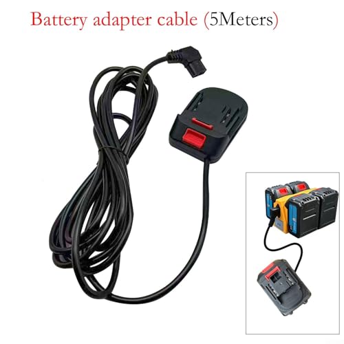 Cable adaptador de batería de 5 m BL1815 de 18 V con conector de herramienta 5
