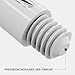 Target Darts Pro Grip Shafts – Set of 9 | White, Medium (48mm) | Dart Stems, Professional Darts Accessories, 2BA Shaft Multipack with Rings