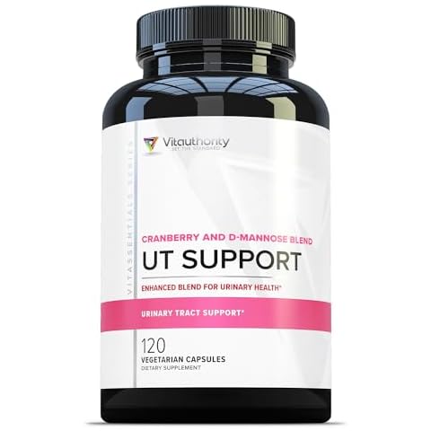 Vitauthority Fast Acting UTI Support Capsules- Cranberry Juice Powder for Utinary Tract Health and Preventitive Support- Enhanced Blend Promotes Urinary Health- 120 Vegetarian Capsules Cover