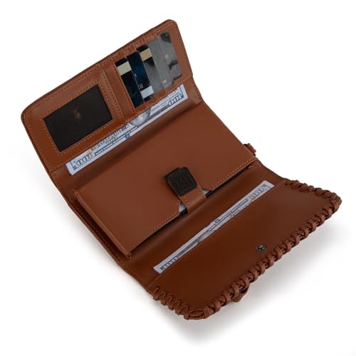 Montana West x Wrangler Wallet Women Trifold RFID Wristlet Wallet for Women Clutch Purse with Card Holder3