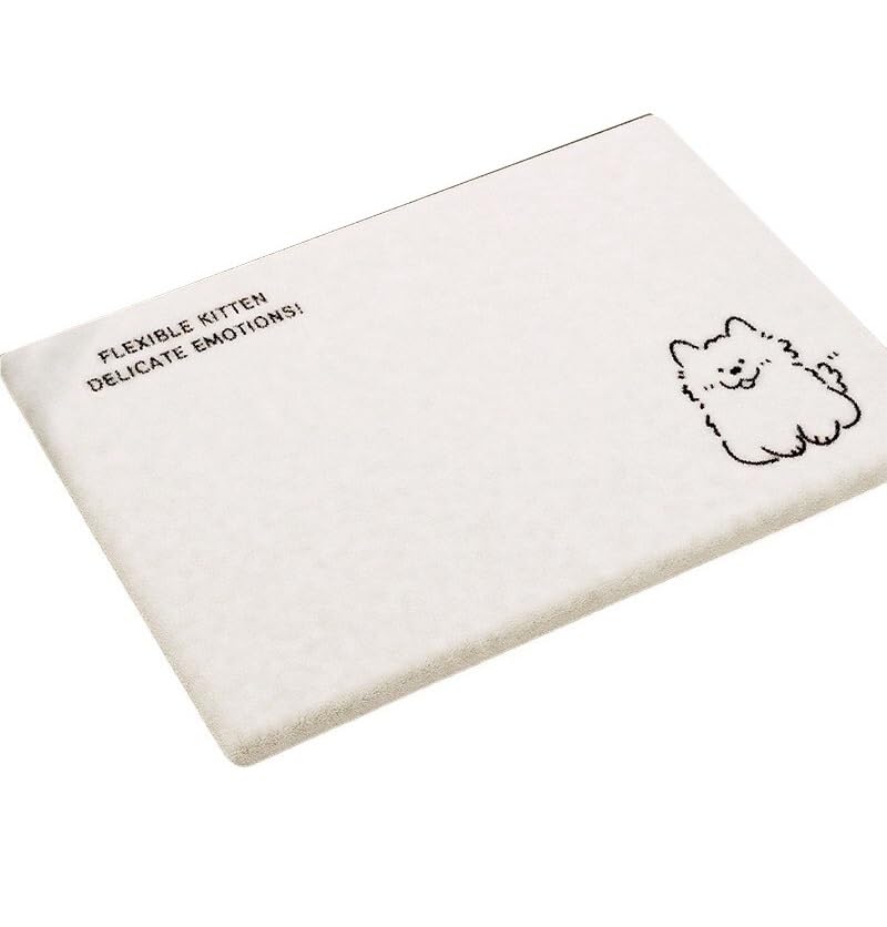 Tapis de salle de bain imitation cachemire pour sortie de douche