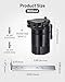 EVIL ENERGY Oil Catch Can, Universal Baffled Catch Can Kit with NBR Fuel Hose, 300ml Aluminum Air Oil Separator Tank for PCV System