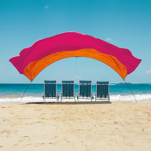 Image of Shibumi Shade 3.0 Version | Sunset Edition | Sets Up in 3 Mins | 150 Sq. Ft. of Shade for up to 8 People | Includes Wind Assist | UPF 50+ Sun Protection