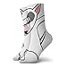 QUEMIN Bull Terrier Pegatinas Cojín Crew Calcetines Deporte esencial Wicking Work para hombres y mujeres 30cm