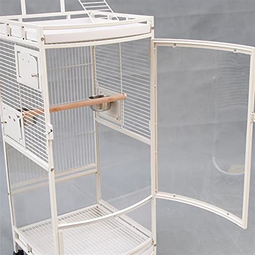 Tiiiopkvvv QS3/40560 L Bird Cage Double Layer Bird House Outdoor Plastic Large Bird Cage Cockatoo Canary Parrot Macaw Cage thumb #3