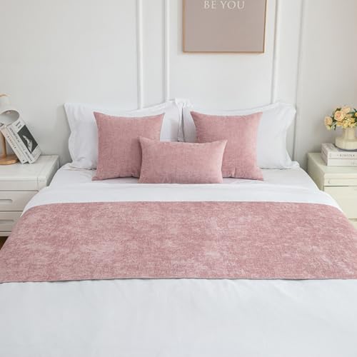 Protector de ropa de cama para hotel de 65 x 180 cm transpirable rosa 3