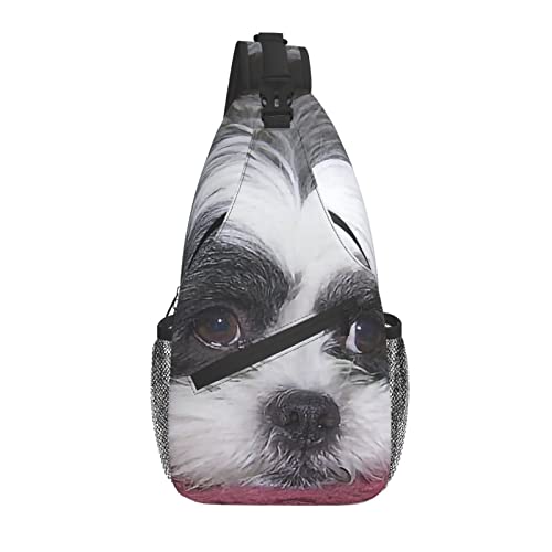 485 Uomo Donna Sling Bag Simpatico Cane Shih Tzu
