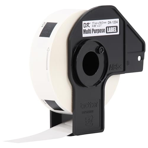 Image of Brother Genuine DK-12043PK Multipurpose Paper Label Roll, Die-Cut Paper Labels, Engineered for Excellence, 400 Labels Per Roll, (3) Rolls per Box (DK12043PK)