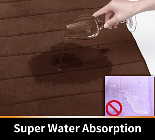 image for Yimobra Memory Foam Bath Mat Large Size 44 x 24 Inches, Comfortable, S