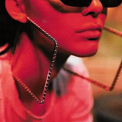 Wekicici Large Rhinestone Hypoallergenic Hoop Earrings Exaggerate Big Crystal DiamondHoop Earrings Earrings for Women Fashion Wedding Accessories(Silver)2