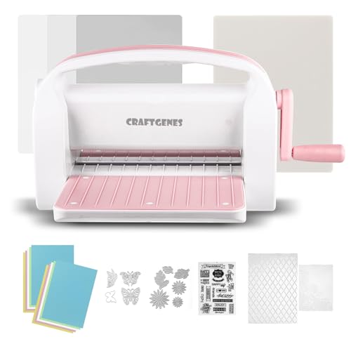 CraftGenes 9" Die Cutting & Embossing Machine - Pink -15