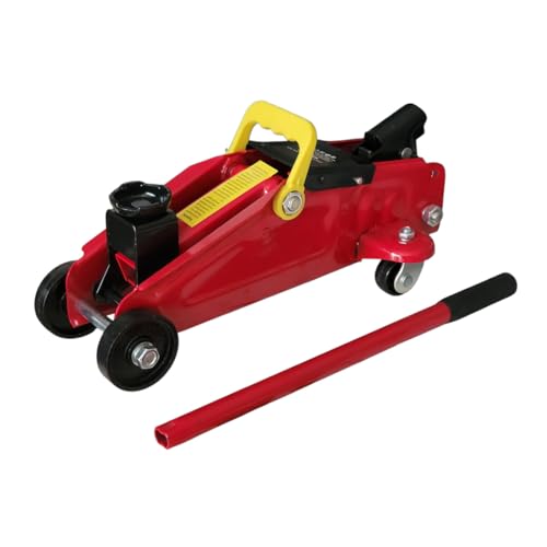FAST WORLD SHOPPING Cric idraulico a carrello 2,0T (2000 kg), crick sollevatore compatto con maniglia, martinetto ideale per auto, cambio gomme, officina e garage