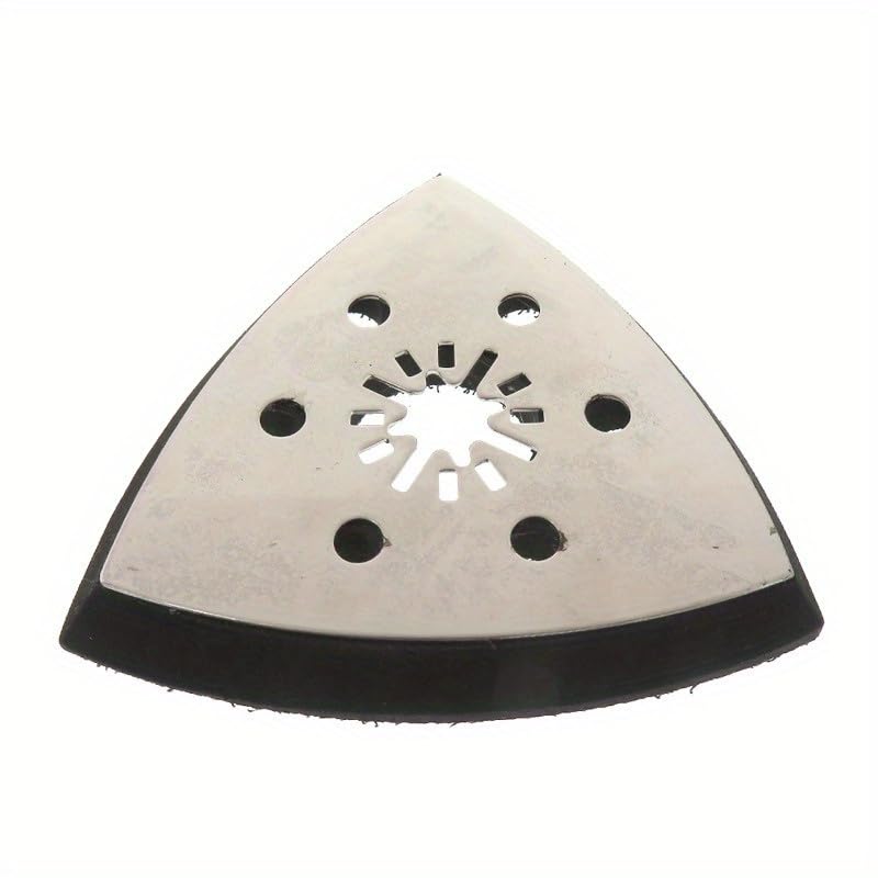 6-Hole Triangle Polishing Disc Self-Adhesive Flocking Triangle Sanding Mat Multipurpose Accessories (2PCS)