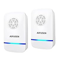 Repellente Ultrasuoni per Zanzare, Antizanzare Ultrasuoni per,Topi, formiche, Insetti, Ratti, Scarafaggi, Mosche, Pulci- Repeller ultrasonico Controllo dei parassiti di Human & Pet Friendly (2 Pack)