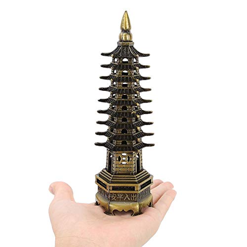 Fydun-WenChang-Torre-Stile-Cinese-WenChang-Torre-Modello-Miniatura-Torre-Ornamenti-Ufficio-Casa-Desktop-Decor-Collezionabile