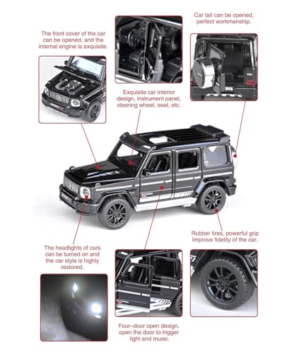 Image of Magicwand 1:32 Scale Die-Cast Brrabus G-700 with 6 Openable Doors,Pull Back Action,Music & Lights【Pack of 1】【Colors as Per Stock】