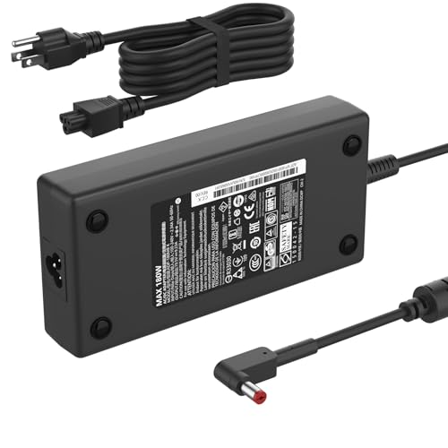 180W 135W Charger Fit for Acer Nitro 5 AN515 N20C1, AN515-55 AN515-54 AN515-51 AN515-53 AN515-44 AN515-41 515-45 515-52 515-56 AN517-51 AN517-52 ADP-135KB T ADP-180MB K AC Adapter